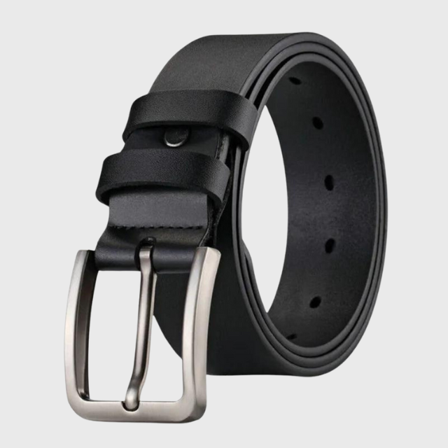 Ben | Granite Leather Belt