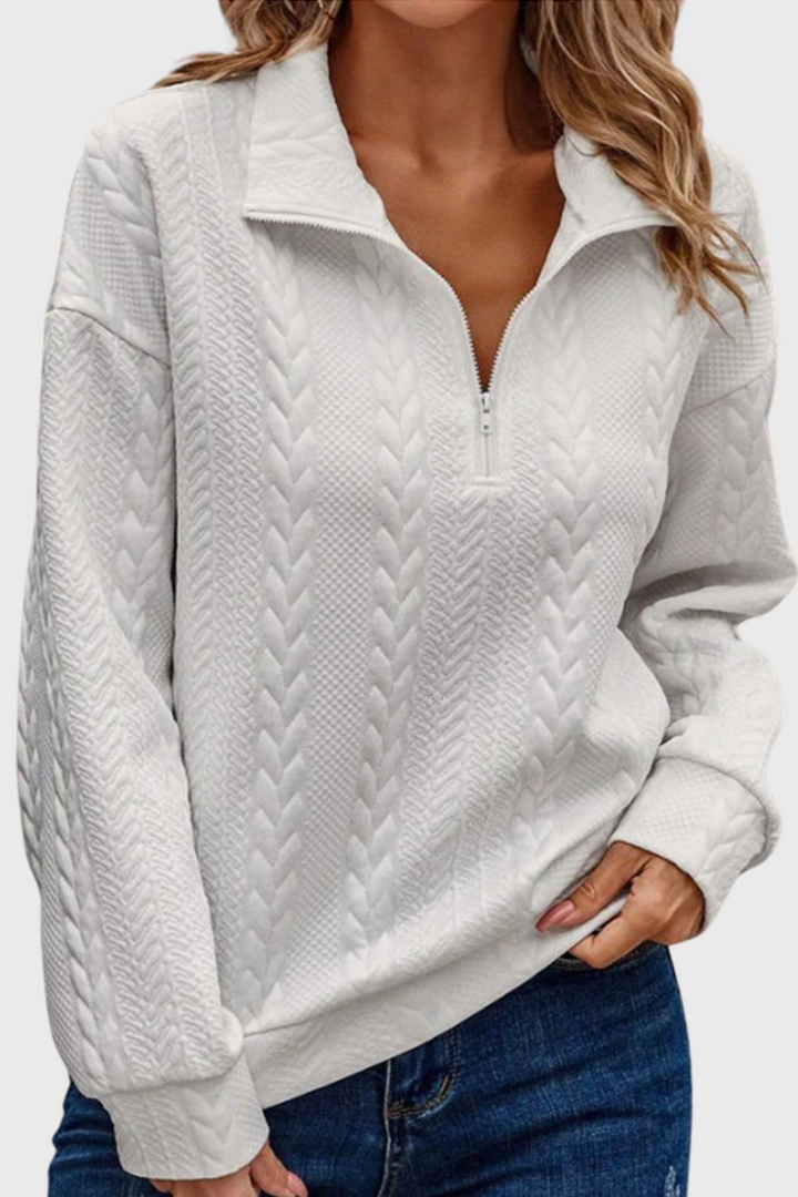 Bella | Elegant Zip Sweater