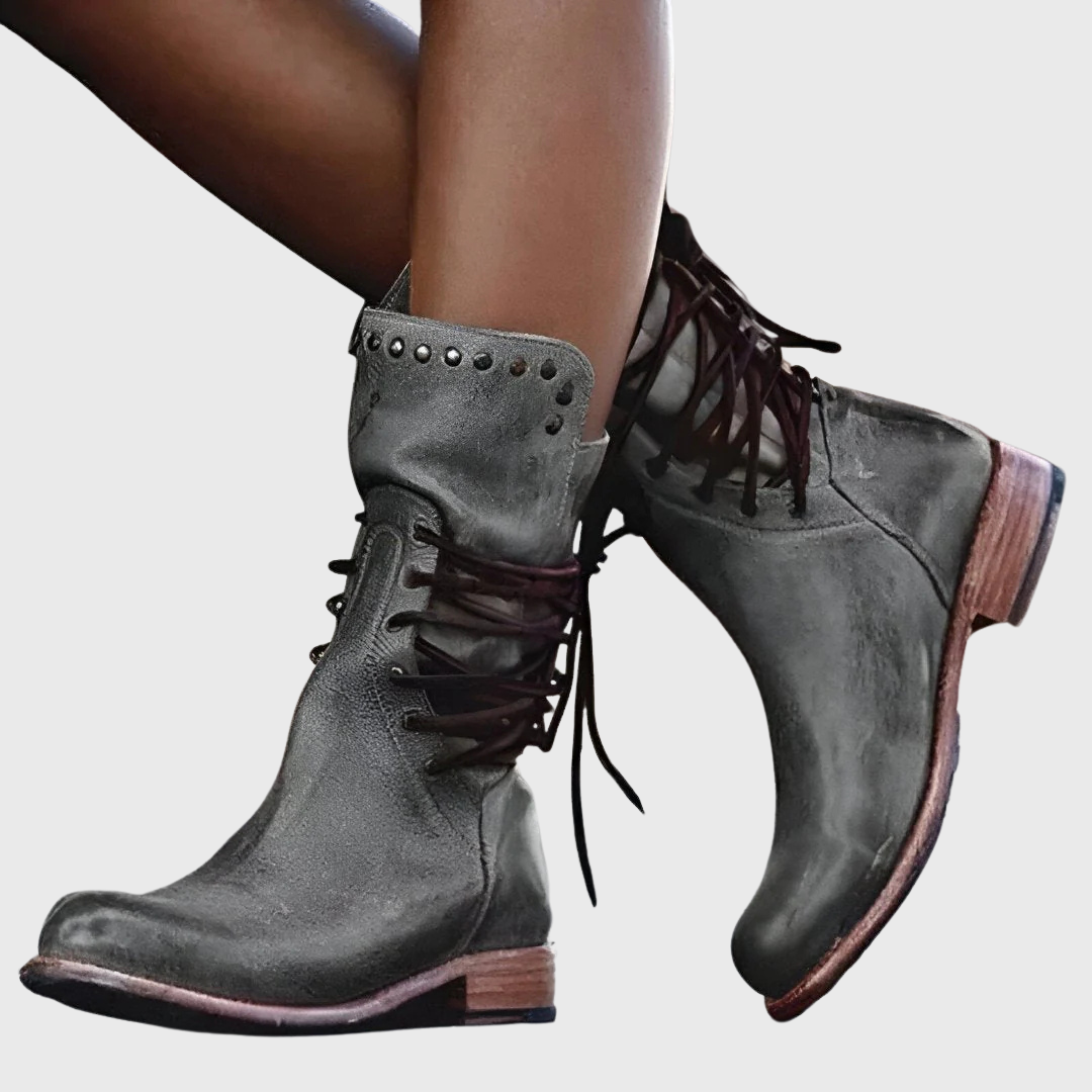 Anita | Leather Lace-Up Boots