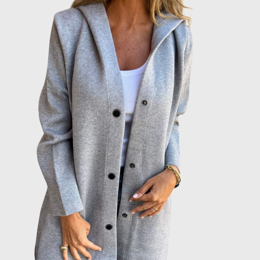 Faith | Buttoned Cardigan with Hood