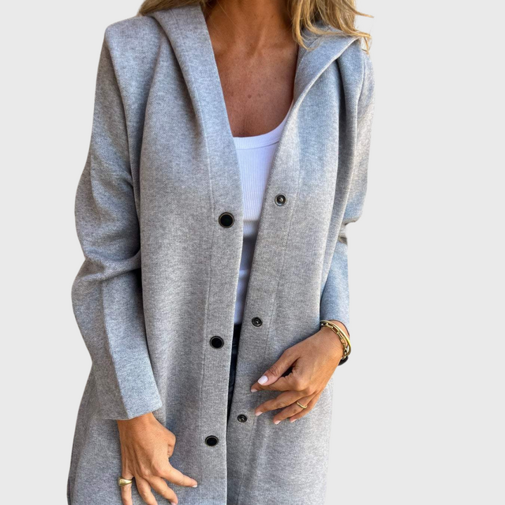 Faith | Buttoned Cardigan with Hood