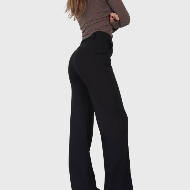 Lena |  Casual Wide-Leg Trousers