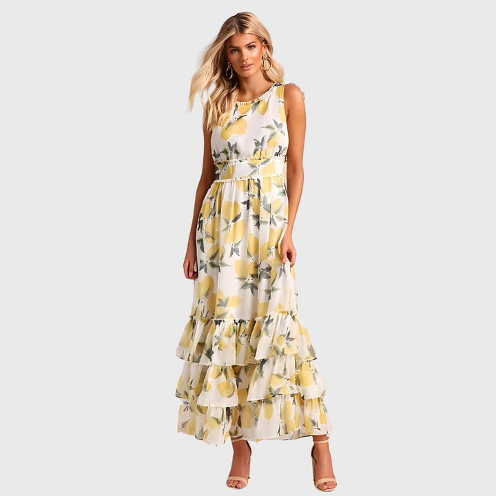 Brandy | Maxi Dress With Lemon Print