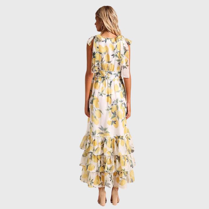 Brandy | Maxi Dress With Lemon Print