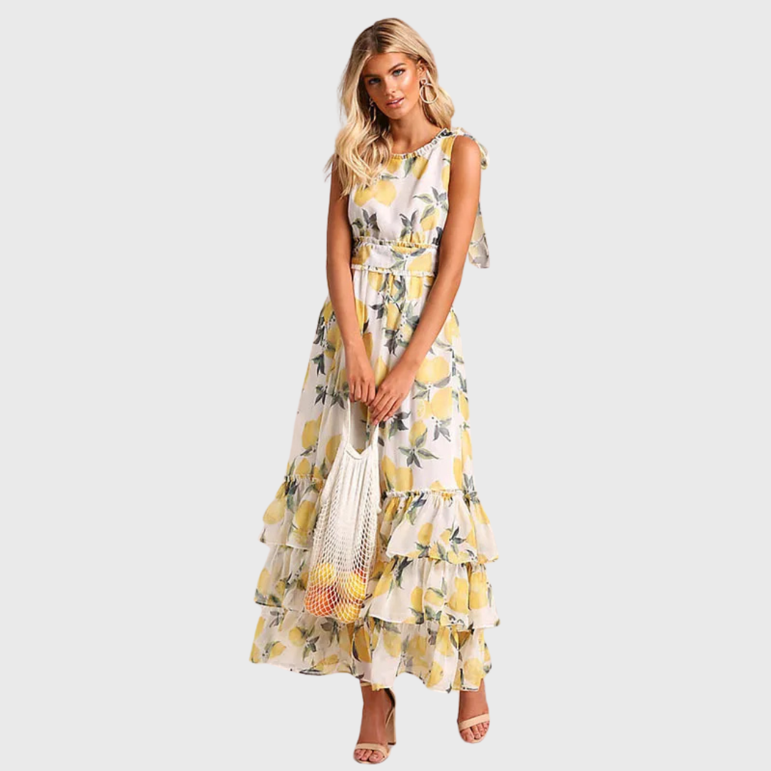 Brandy | Maxi Dress With Lemon Print